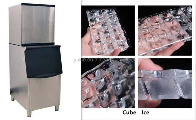 Macchina industriale per la fabbricazione di 500 kg di cubetti di ghiaccio per ristoranti 1