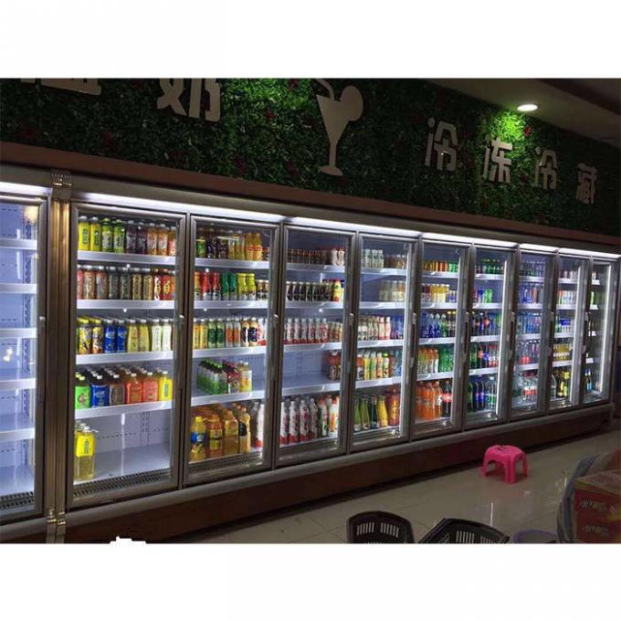 Attrezzatura di refrigerazione di vetro del supermercato della porta 380V 1